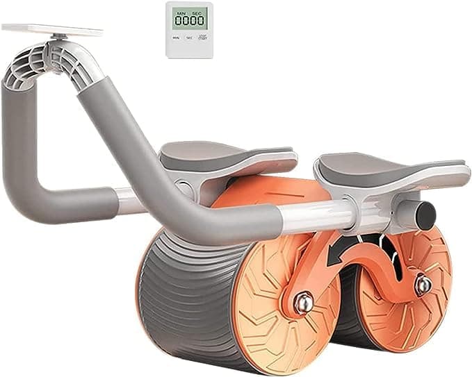 Kresal Automatic Rebound Abdominal Wheel Kit with Elbow Support and Timer, 2023 New Auto Rebound Ab Roller Wheel, Ab Wheel Roller for Core Workout, Abb Rollers Abs Exercise Equipment