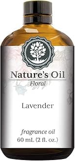 Lavender Fragrance Oil (60ml) for Diffusers, Soap Making, Candles, Lotion, Home Scents, Linen Spray, Bath Bombs, Slime