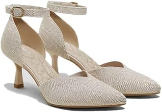 VIVAIA Arabella Pointed-Toe Stilettos Mid Heels for Women Elegant Anti-Slip Outsole