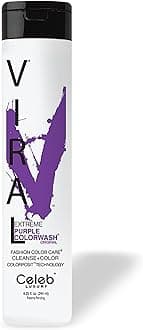 Viral Purple Colorwash, Color Depositing Shampoo with Bondfix Bond Rebuilder, Semi Permanent Hair Colour Glaze, Vegan Hair Dye, Maintains and Refreshes Bold Purple Color