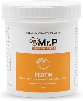 Mr.P Ingredients Pectin 1Kg NH Powder Ideal for Jams Marmalades Chutney Fruit Jellies Fruit Compote Gelling Agent Vegan Vegetarian Halal Kosher Gluten Free