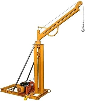 Lifting Cranes For Construction Site Decoration, Small Household Hoists + Bracket for Outdoor Indoor Loading JIYAMI'EN EL (Color : 500kg 30m 220v 3Pillar 2fans)