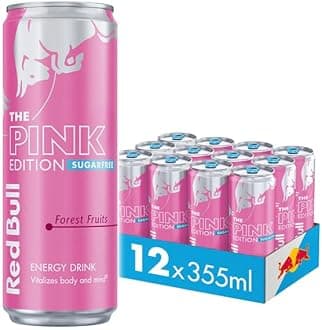 – Energy Drink Sugar Free Pink Edition Forest Fruits, 355 ml x12