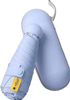 Mini Sun Protection Windproof Foldable Umbrella,UPF 50+Travel Umbrella UV Protection Sunscreen Sun Umbrella for Women Men Sun and Rain Dualuse Automatic Open
