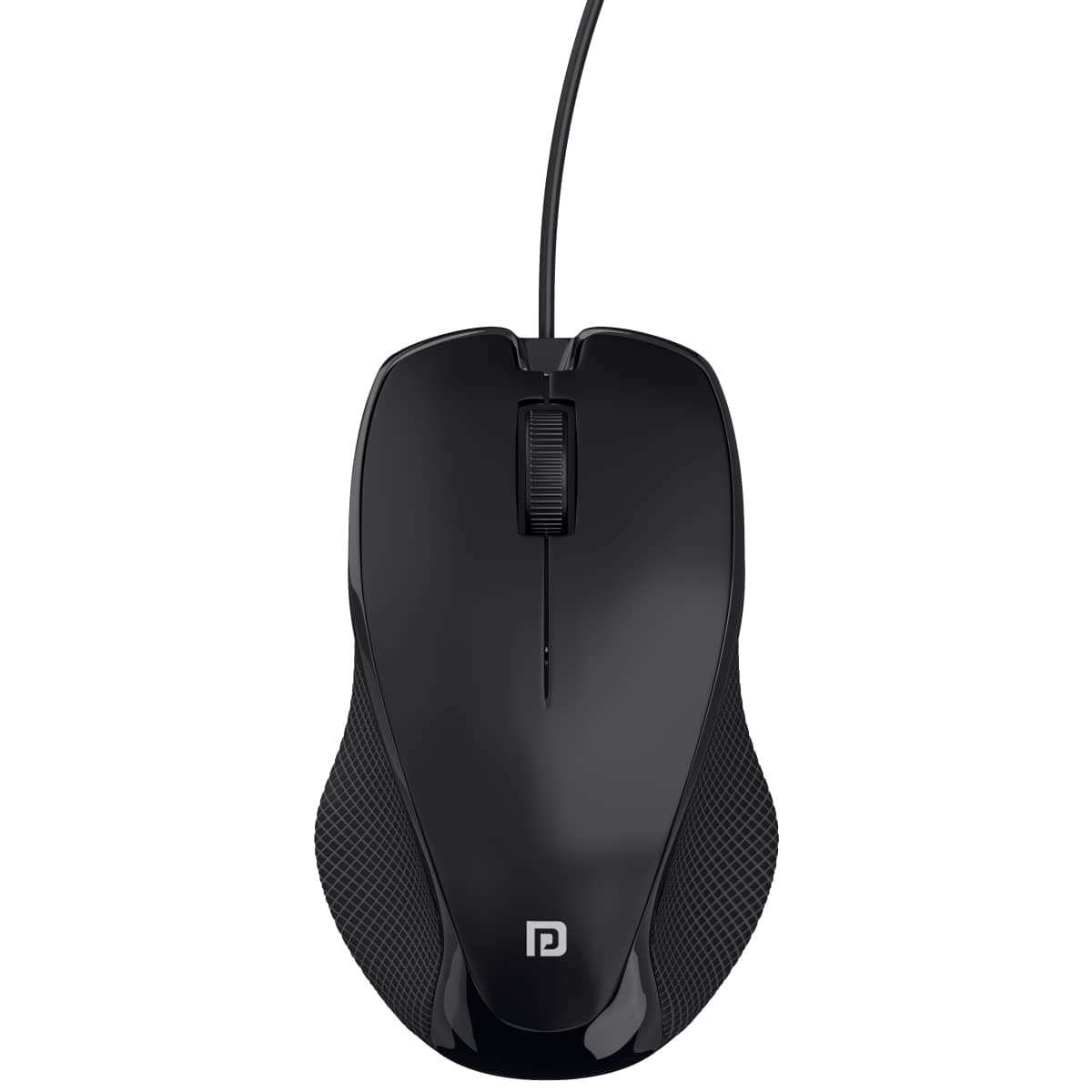 Portronics Toad 101 Wired Optical Mouse for Computer with 1200 DPI, Plug & Play, Hi-Optical Tracking, 1.25M Cable Length, 30 Million Click Life (Black)