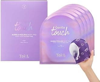 Toi:L Gentle Touch Bubble Peeling Body Pad, Body Scrub, Exfoliating Mitt for Body, Exfoliating gloves, washcloth, body loofah, 5-berry complex, dense bubble bath, bath shower, kp bump eraser body scrub
