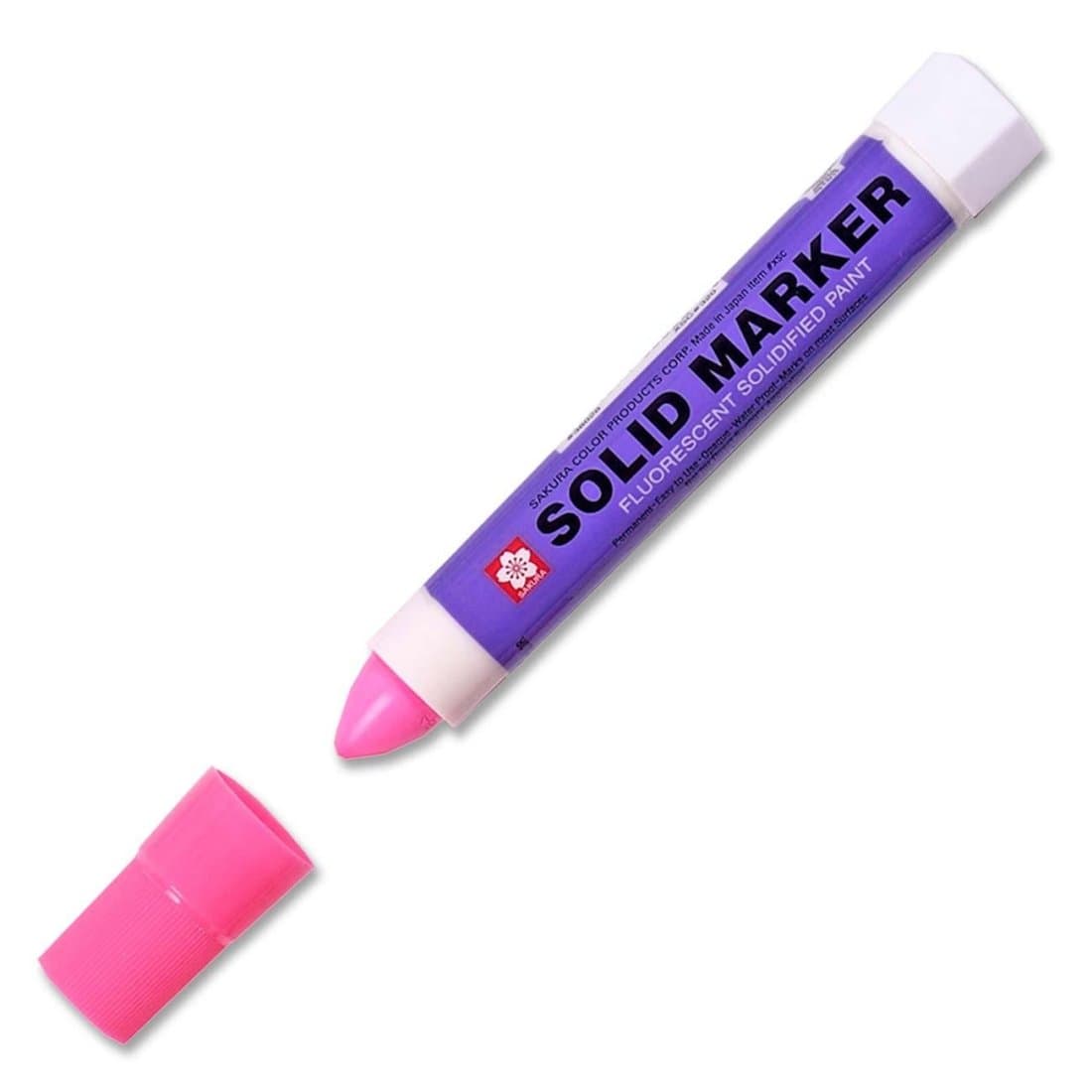 Solid Marker, Twist-action, 13mm, Fluorescent Pink