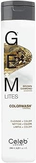 Gem Lites Colorwash, Professional Semi-Permanent Hair Color Depositing Shampoo, Brown Diamond