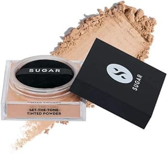 SUGAR Cosmetics Set the Tone Tinted Powder - (Medium), 15 g (Pack of 1) 30 Chococcino