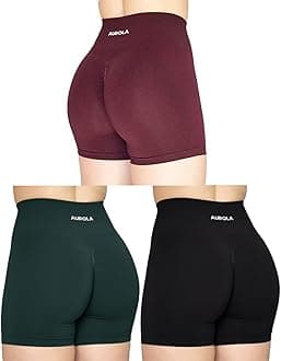 AUROLA Intensify Workout Shorts for Women Seamless Scrunch Short Gym Yoga Running Sport Active Exercise Fitness Shorts