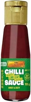 Lee Kum Kee Makrut Lime Leaf Flavoured Chilli Sauce, Vegan, 135 g (Pack of 12)