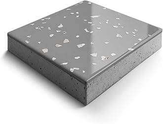 Epoxy Floor Kit for Concrete - USA Made - 2X Thicker, Industrial Grade, Residential & Commercial. 300-400 sq ft or 600 sq ft Kits. Many Styles (Medium Gray with Soapstone Marble Flake, 300-400 ft²)