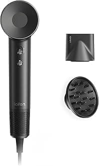 Laifen Swift Hair Dryer, High Speed 200M Ionic Blow Dryer with 110, 000 RPM Brushless Motor for Fast Drying, Low Noise, Hairdryer with Magnetic Nozzle