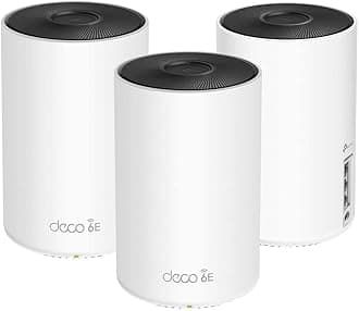 Deco AXE5300 Wi-Fi 6E Sistema Wi-Fi de Malla tribanda para Todo EL hogar, Paquete de 3