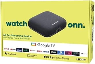 New onn Google TV 4K Pro Streaming Device w/Hands Free Voice Control Original WORKING ONLY UNITED STATES AND PUERTO RICO