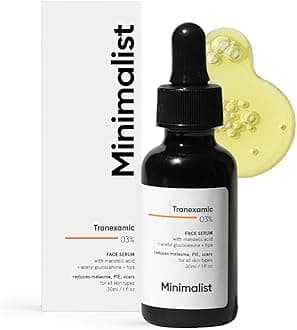 Minimalist3% Tranexamic Acid Face Serum for Acne Scars, Melasma, Discoloration & Dark Spots Correcting | Helps with PIE & PIH | For Women & Men | 1 Fl Oz / 30 ml