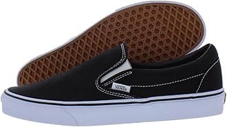 Vans Unisex Adults’ Classic Slip On Trainers, Black/White, Medium