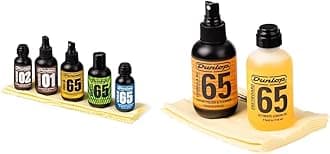 JIM DUNLOP Guitar Care Bundle with System 65 Maintenance Kit and Body & Fingerboard Cleaning Kit (6503)