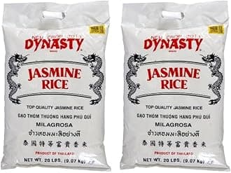 Dynasty Jasmine Rice, 20-Pound (Pack of 2)