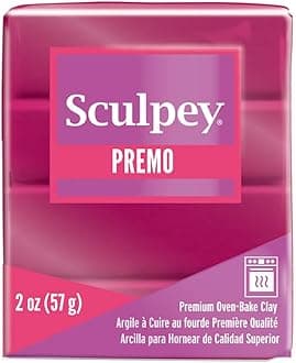 Premo Sculpey Polymer Clay, Magenta Pearl, 2oz