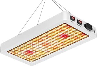 LED Green Plant Light 500W Grow Lamp 110V Full Spectrum Planting Lighting Veg/Bloom Modes Dimmable Indoor Hanging Hydroponic Lamps 220V Sapling Vegetables Fruit Greenhouse Tent Growth Box with US Plug