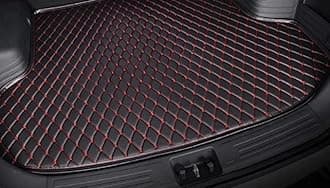 Boot Compatible with Skoda Kushaq Luxurious Custom Fitted Car Trunk/Boot/Dicky Mats - Black with Red