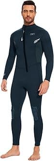 - Wetsuits for Mens Womens 2mm Front Zip Full Body Diving Suits