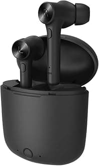 Bluedio Wireless Headphones with Face Recognition Feature, True Wireless Earbuds Bluetooth V5.0 Wireless Earphones Sports Running Headset with Charging Case Built-in Mic (Hurricane-HI Black)