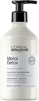 L’Oréal Professionnel Metal Detox Shampoo, Prevent Breakage & Colour Fade from Hard Water, Clarifying Shampoo that Prevents Damage, Sulphate-Free & Vegan, 500ml