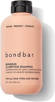 Bondbar Clarifying Shampoo, Removes excess oil and scalp build up, Strengthens and repairs hair, Vegan, Paraben Free, 8 Fl Oz