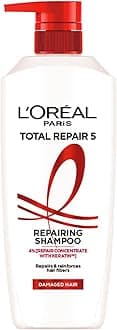 L'Oreal Paris Shampoo, For Damaged and Weak Hair, With Pro-Keratin + Ceramide, Total Repair 5, 650 ml