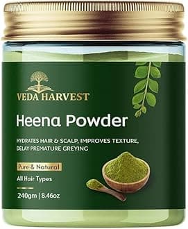 Henna powder for hair Colour and Growth 240 Gm | Natural Hair Dye | Mehndi/Mehendi For Hair | Fights Premature Greying & Long Lasting Henna