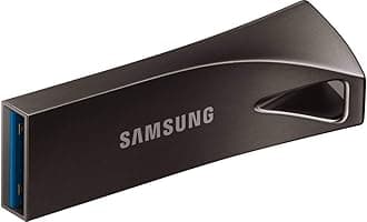 SamsungBAR Plus 64 GB Type-A 200 MB/s USB 3.1 Flash Drive Titan Grey (MUF-64BE4)