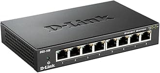 D-Link DGS-108 - network switches (IEEE 802.1p, IEEE 802.3, IEEE 802.3ab, IEEE 802.3az, IEEE 802.3u, IEEE 802.3x, 10/100/1000 Mbps, Black, 162 x 102 x 28 mm, Wired, 0 - 50 °C)