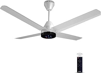 - Stella Quad 4 Blade BLDC Ceiling Fans 1200mm | BEE 5 Star Rated | Savings up to 65% | Remote Control (Boost, Timer, LED, Reverse Mode) | 4 Years Warranty (Arctic White)