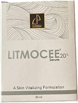 la pristine LITMOCEE Vitamin C 20% Vitamin E and Hyaluronic Acid Fairness Brightening Facial Serum - 30 ml