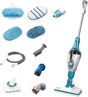 BLACK+DECKER 7in1 Steam Mop with SteamGlove Handheld Steamer (HSMC1361SGP)