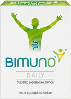BIMUNO Original - Daily Prebiotic Food Supplements. Gut Health Support for Men, Women, Kids & Bifidobacterium Culture. High in Fibre. Taste Free, Vegetarian, Gluten Free | 1 Pack (30 Sachets)
