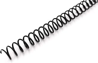 Binditek 200 Pack Plastic Spiral Binding Coils, 10mm(3/8"), 75 Sheet Capacity, 4:1 Pitch, Black, 48Loops, for Letter Size, for Students and Coworkers