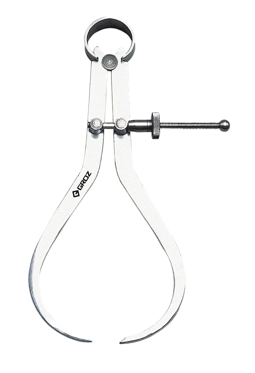 01415 12" Spring Outside Caliper, Matte Finish, with Solid Nut