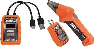 ET920 USB Power Meter, USB-A and USB-C Digital Meter for Voltage, Current, Capacity & ET310 AC Circuit Breaker Finder, Electric Tester and Voltaget Tester