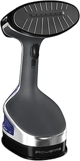 X-Cel Handheld Garment/Fabric Steamer: For Clothes, Furniture, Pet Beds, Toys. Medium, Black/Blue