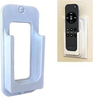 Wall Mount Holder for Remote Control REM-ARTC-1, REM-ARTC-2 Artika Ceiling Fans, Compatible with Edwin, Alton, Aiden, Darren Models, with Mounting Hardware. White (Rocker Switch Mount)