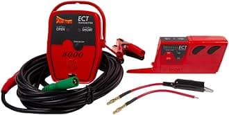 Power Probe ECT3000B Short/Open Circuit Finder, Includes Transmitter & Receiver, Visual + Sound Wire Tracing, Sensitivity 1–8 in (3–20 cm), Auto Shut-Off, Tool Only