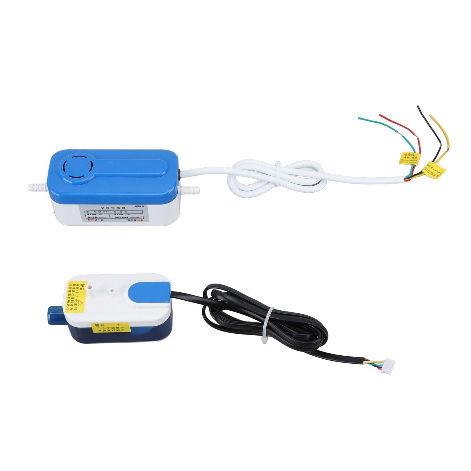 Condensate Pump, 3W Mini Split Automatic Condensation Drain Removal Quiet Pump for HVAC, Air Conditioner, Dehumidifier, Furnance with 200ml, 40L/h, Automatic Condensate Pump