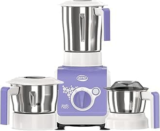 Stealth neo MixerGrinder,750W,AISI304 Food Grade SS Jars &Blades,Serrated Stainless Steel Blades,Lesser noise,ABS Body,3Jars Small (0.5L),Medium (0.8L), Large(1.5L), 5Year Motor Warranty