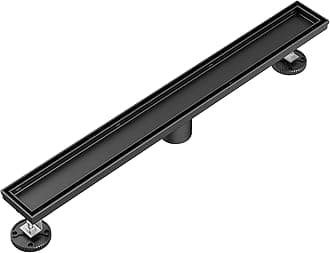 Neodrain 60 in Matte Black Linear Shower Drain- with 2-in-1 Flat & Tile Insert Cover, 304 Stainless Steel Rectangle Shower Floor Drain,Floor Shower Drain