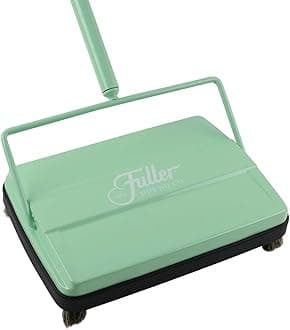 Fuller Brush 17029 Electrostatic Carpet & Floor Sweeper - 9" Cleaning Path - Lightweight - Ideal for Crumby Messes - Works On Carpets & Hard Floor Surfaces - Fresh Mint