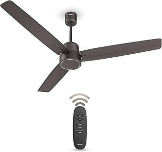 - FAB BLDC Ceiling Fan 1200mm, 380 RPM, Savings upto 65%, Reverse Rotation, 4 Modes (Boost, Sleep, Breeze, Mop), Low Wattage 30W, Low Noise, Air Flow:225 CMM, 3 Year Warranty, Cocoa Brown