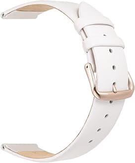 Classical Thin Leather Watch Bands for Ladies, Genuine Leather Watch Straps for Women & Mens 12mm 14mm 16mm 18mm 20mm More Colors